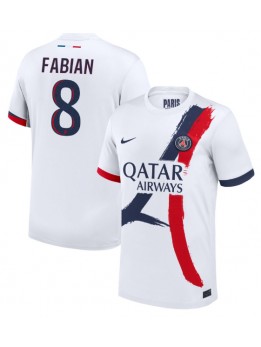 Paris Saint-Germain Fabian Ruiz #8 Replika Borta Kläder 2024-25 Kortärmad